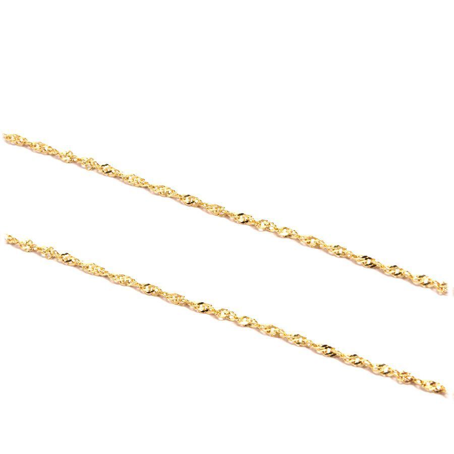 Corrente Malha Singapura em Ouro 18 Kilates - 21150